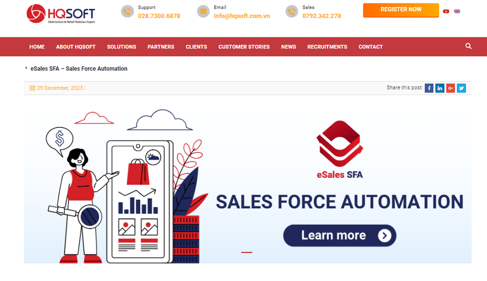 eSales SFA Screenshot 1