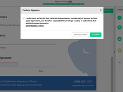 eSign and accept