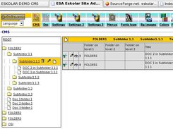 CMS web based User Interface