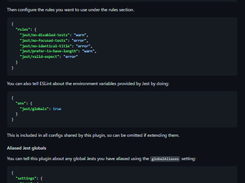 eslint-plugin-jest Screenshot 1