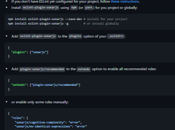 eslint-plugin-sonarjs Screenshot 1