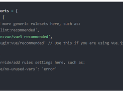 eslint-plugin-vue Screenshot 1
