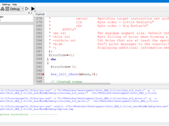 For GNU GCC compilers, set a breakpoint and start debugging.