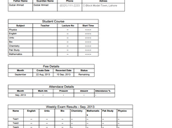Student Monthly Report