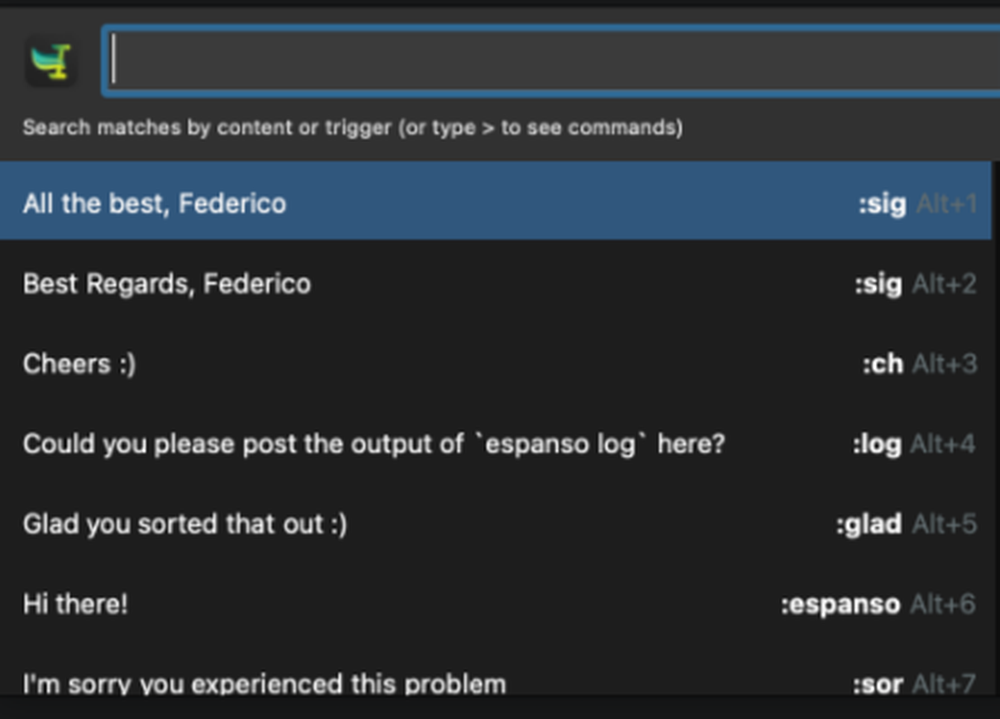 Espanso Screenshot 1