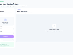 Simple 3-step workflow: upload, select style, generate