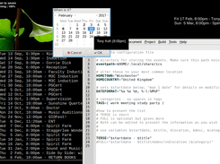 estonta in terminal; graphical interface; Conky; config file