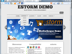 Front end default template home page