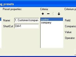 3. The preset list editor