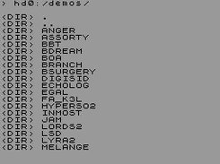 esxdos cat of a FAT partition.
