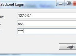 Login screen