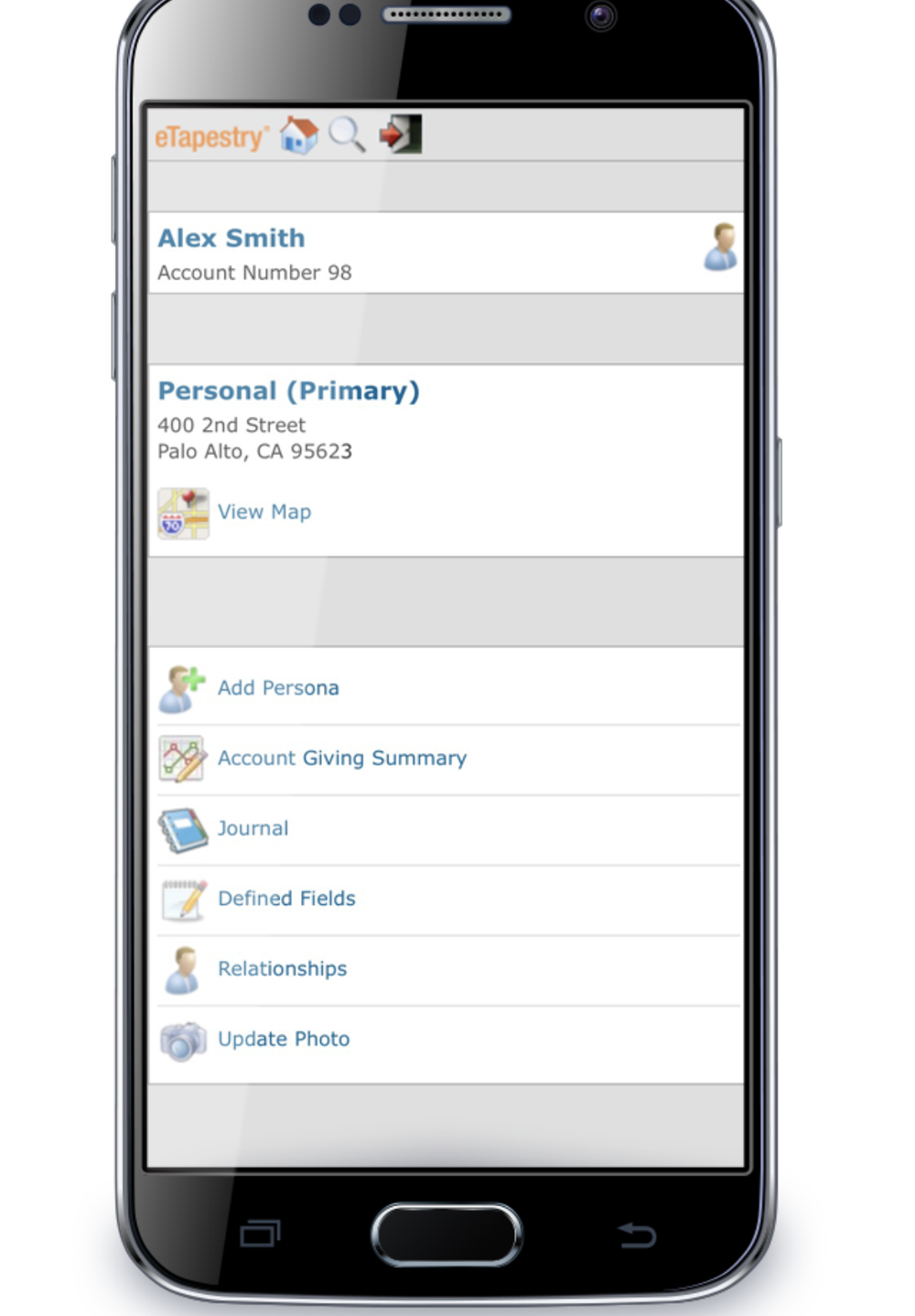 Blackbaud eTapestry Screenshot 1