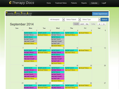 eTherapyDocs-TreatmentCalendor