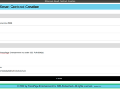 Ethereum Contract Creator Screenshot 2