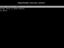SuperGrub sub-menu