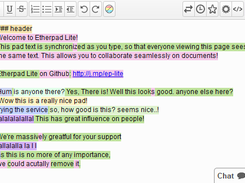 Etherpad sample
