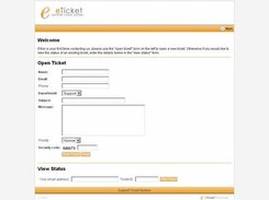 eTicket v1.5 index page