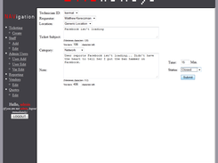 Ticket being created