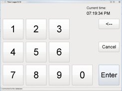 Time Logger main screen