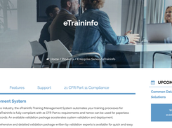 eTraininfo Training Management Software Screenshot 1