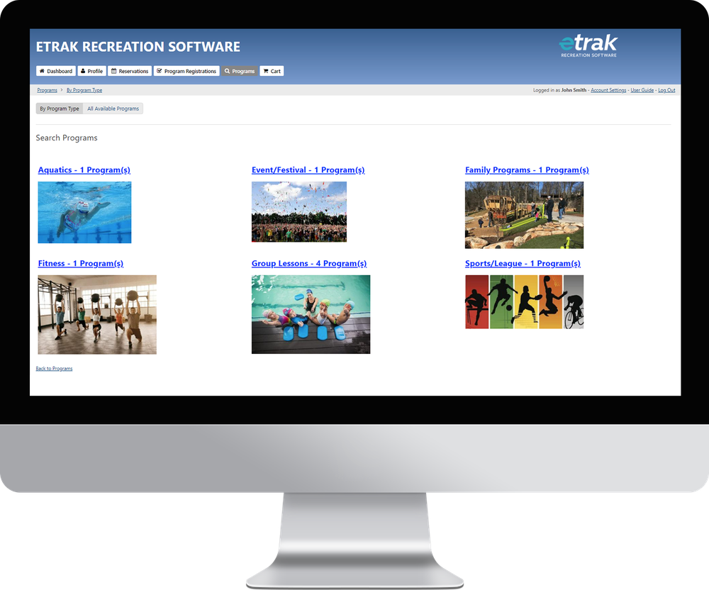 eTrak Screenshot 1