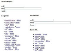 Create categories & fields