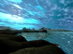 Sun direction, sun shafts, directionally lit terrain