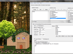 The integrated Euphoria Game Engine Editor in action