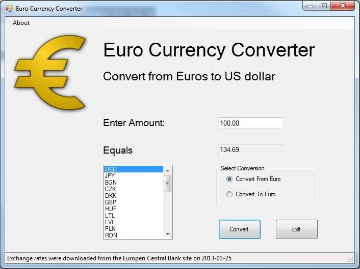 Active masterpiece Sophie Euro Currency Converter download | SourceForge.net