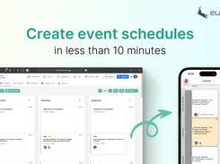 Event agenda with notification