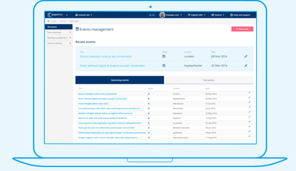 eventfolio Screenshot 1