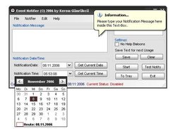 Event Notifier 1.1 XP Screenshot