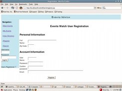 Registration page