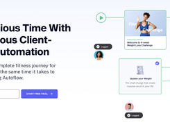 Seamlessly build a complete fitness journey for hundreds of clients in the same time it takes to coach one. Introducing Autoflow.