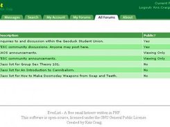 EverList - Example of forums list page.