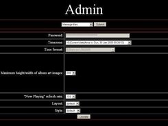 Admin page of EvilPoster 1.02
