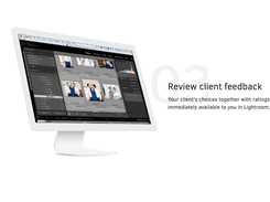 Your client’s choices together with ratings and comments are immediately available to you in Lightroom.