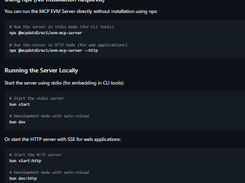 EVM MCP Server Screenshot 1