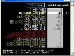 Available options being modified