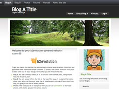 Blog with PixelGreen skin