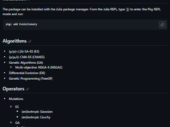 Evolutionary.jl Screenshot 1