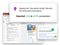 Use automated UX recommendations to take optimization to the next level.