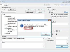 Add directory tree to database