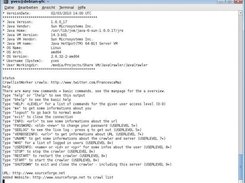 Overview over some of the server commands in telnet session