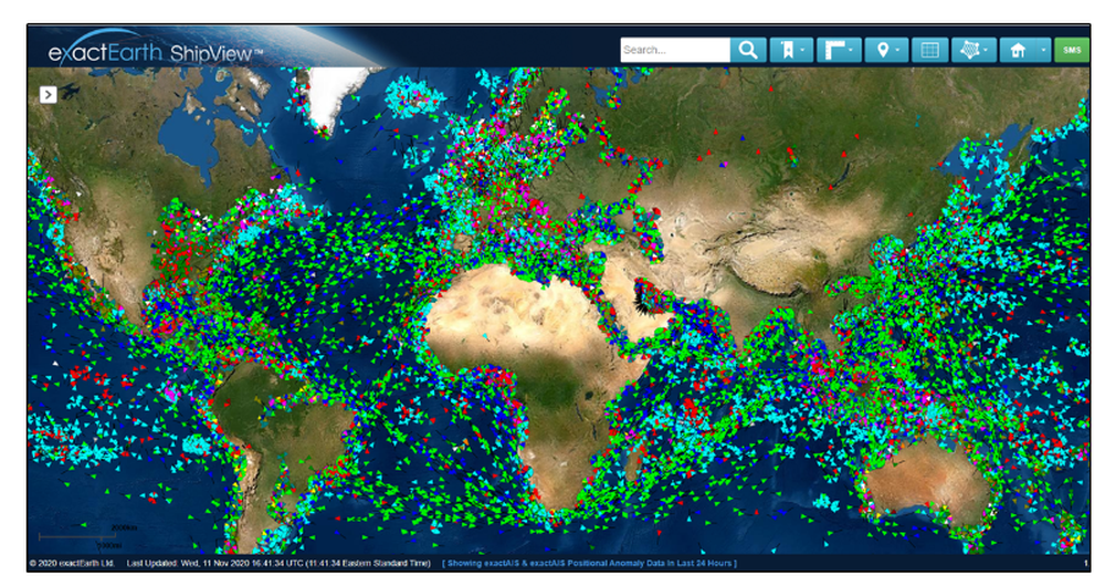 exactEarth ShipView Screenshot 1