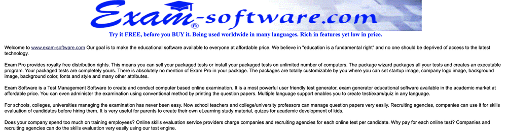 Exam Software Screenshot 1