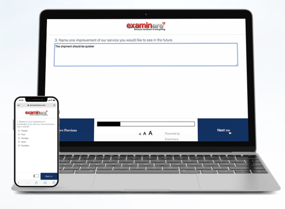 Examinare Survey Tool Screenshot 1