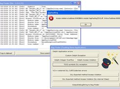 Bug Finder Demo application and Log Window