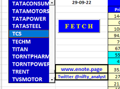 Excel - NSE Stock Option Chain Frame Grabs 1