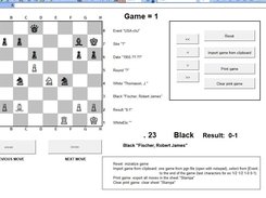 Vba Excel 2003 pgn game chess viewer Screenshot 1